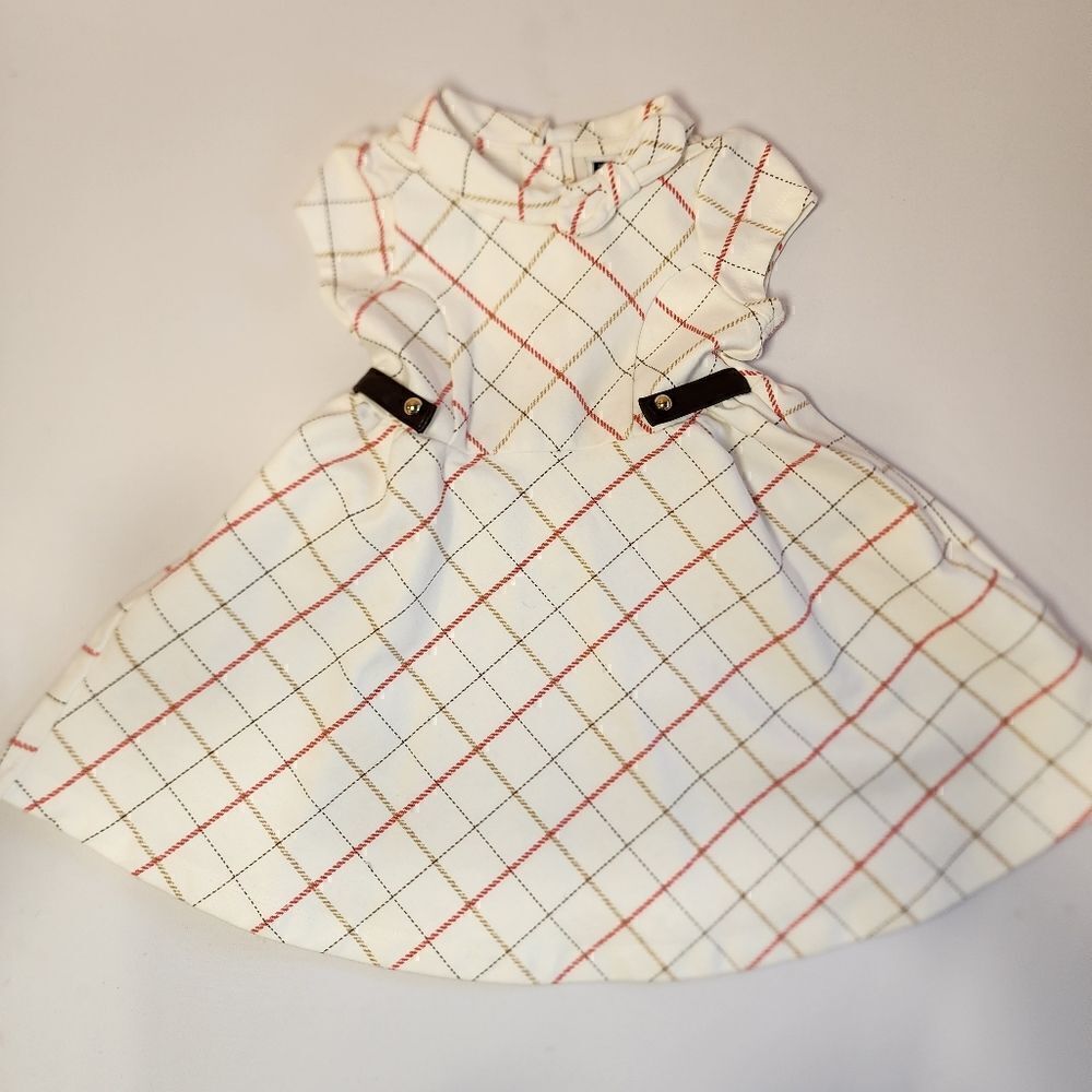 Janie and Jack Girl's Dress Equestrian Design 12-18 months